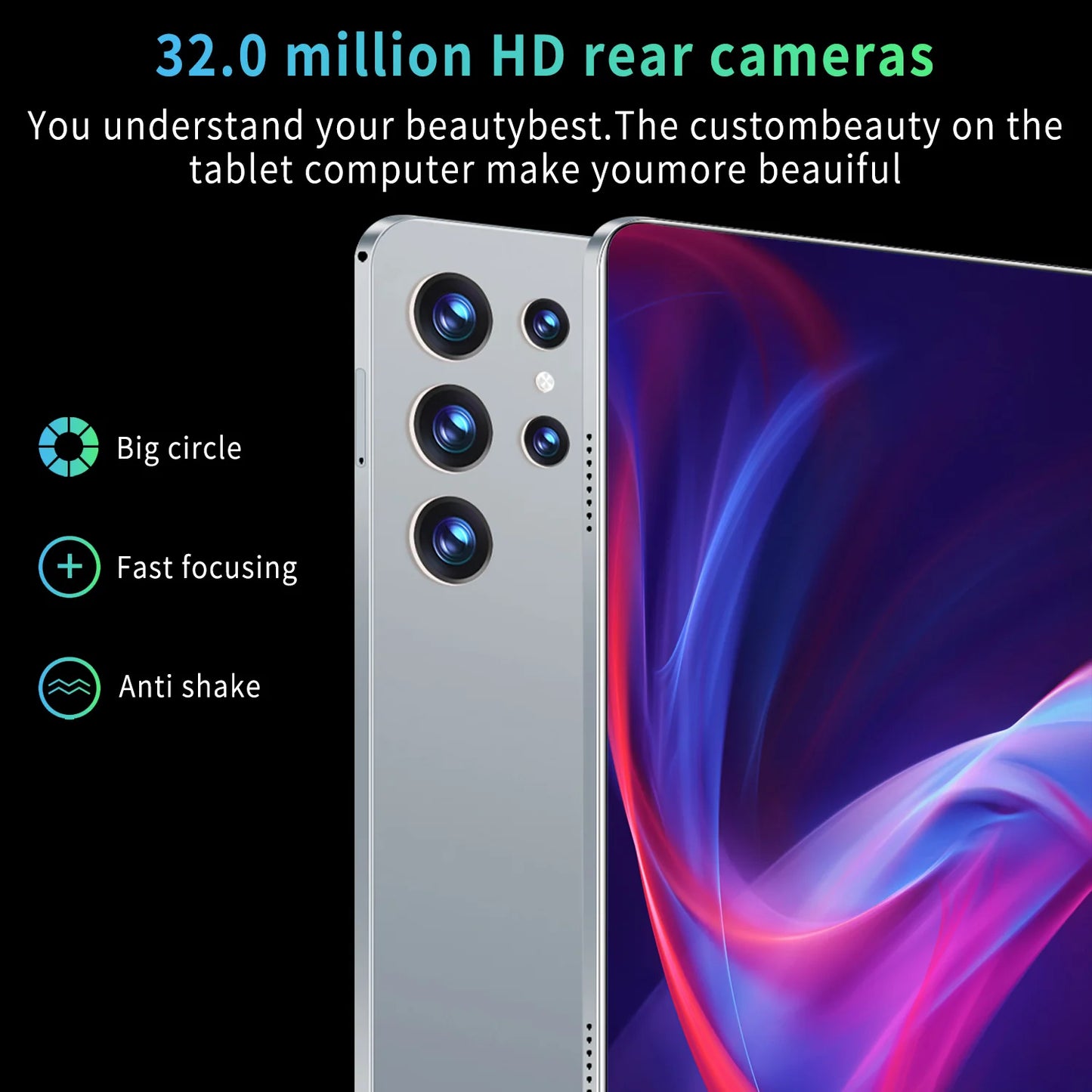 2025 Android 13 Tablet, 10,36", 5G Global Version 16GB RAM 1TB ROM, 10 -Core, Dual SIM, WiFi