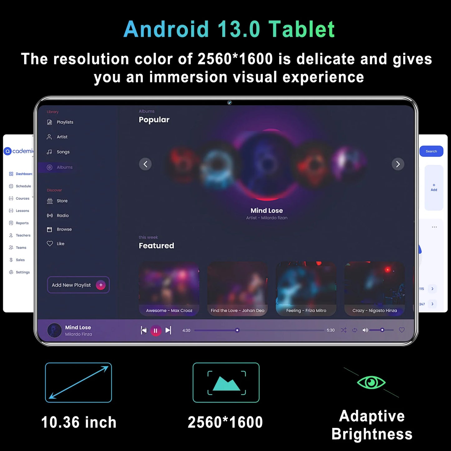 2025 Android 13 Tablet, 10,36", 5G Global Version 16GB RAM 1TB ROM, 10 -Core, Dual SIM, WiFi