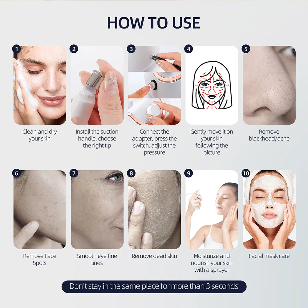 Diamond Microdermabrasion Facial Machine - Nano Water Spray