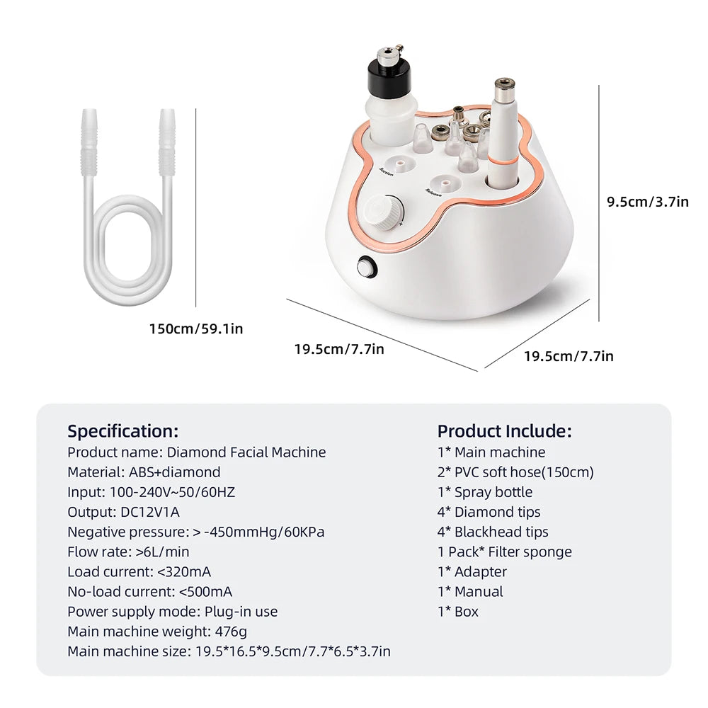 Diamond Microdermabrasion Facial Machine - Nano Water Spray