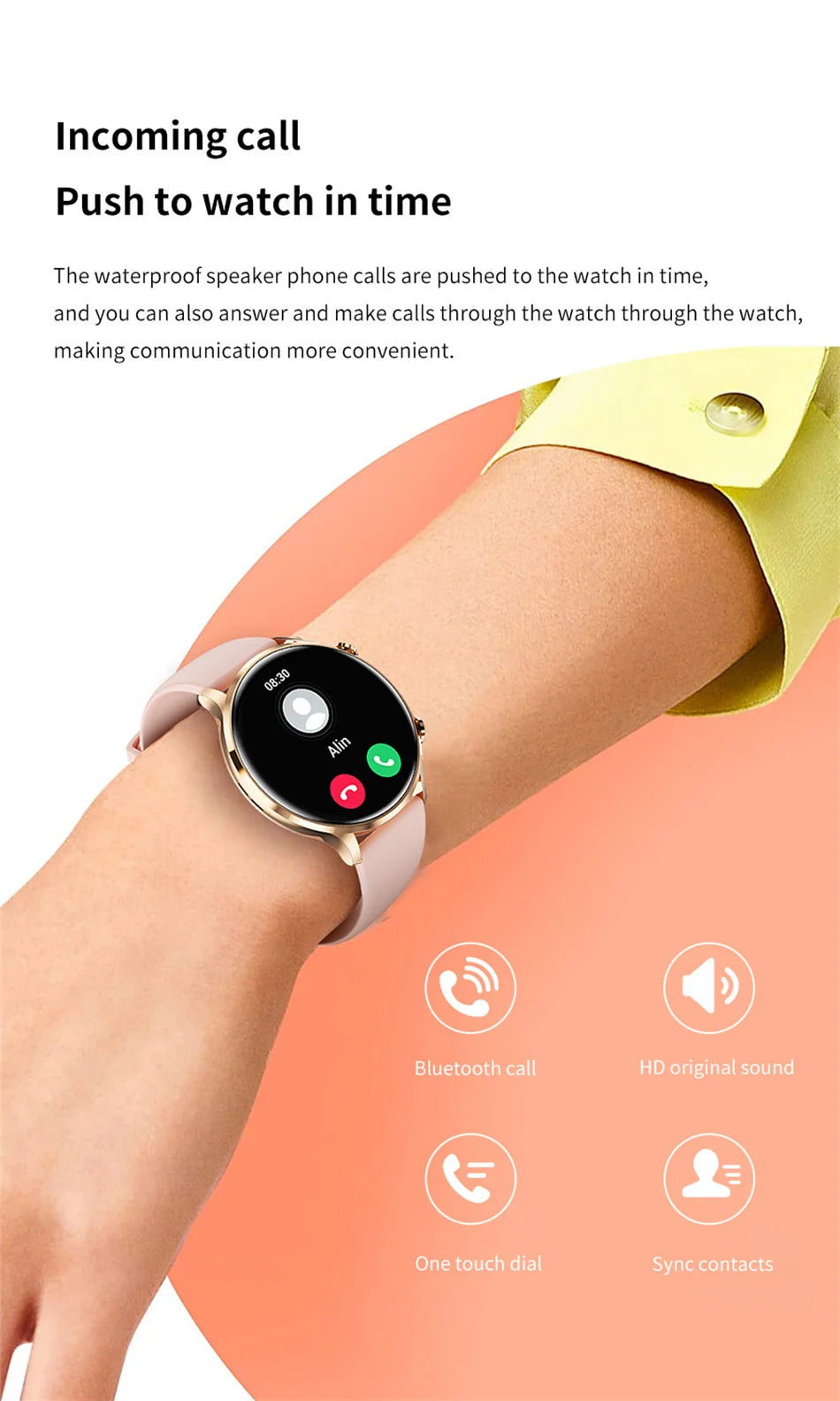 2025 New Smartwatch Men & Women AMOLED HD Screen Bluetooth Call IP68 Waterproof GPS For Android, IOS