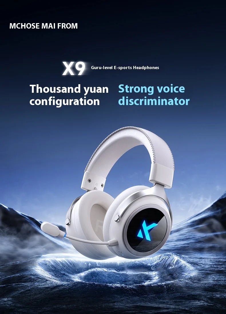 Mchose X9 H Wireless Gamming Headset, 3 Sound Modes, Mic, Surround Audio, FPS & E-Sports 2025