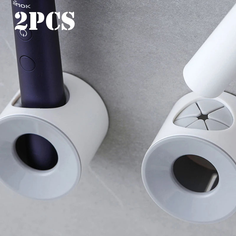 2 X Toothbrush Holder Bathroom, Electric Toothbrush Holder Wall Mounted