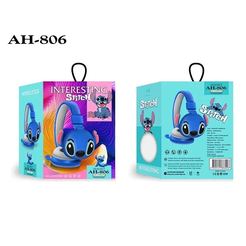 Disney Headphones AH-806 HIFI Stereo Sound, Foldable Headsets Gift