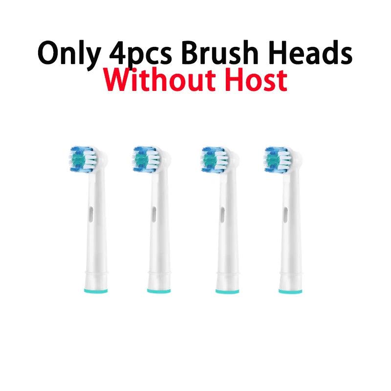 4 Brush Heads Rotating Electric Toothbrush with Holder for Adults Smart Timer Deep Clean with Rechargeable Tooth Brush