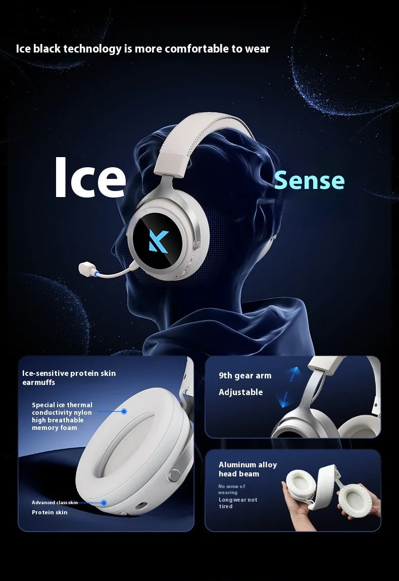 Mchose X9 H Wireless Gamming Headset, 3 Sound Modes, Mic, Surround Audio, FPS & E-Sports 2025