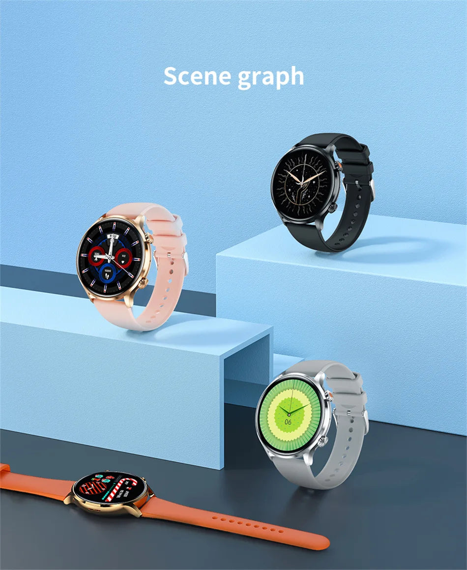 2025 New Smartwatch Men & Women AMOLED HD Screen Bluetooth Call IP68 Waterproof GPS For Android, IOS