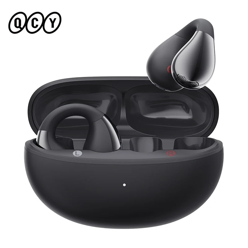 QCY Crossky C30 Bluetooth 5.4, Ear Clip Earbuds- Open- Ear, Dual-Connection