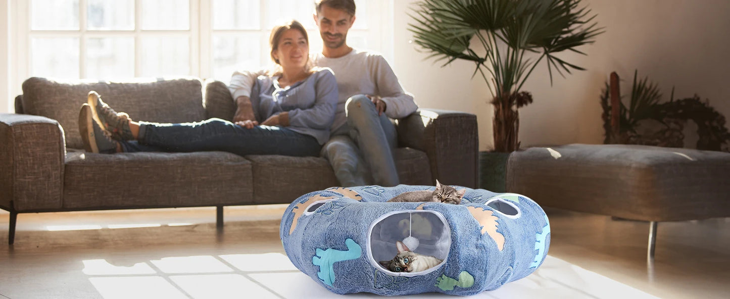 Foldable Small Pet Tunnel ,Multifunctional Playground Toy