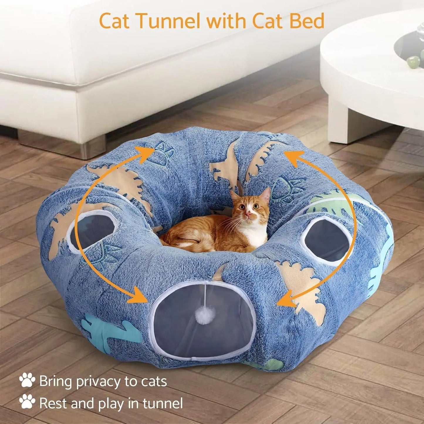 Foldable Small Pet Tunnel ,Multifunctional Playground Toy