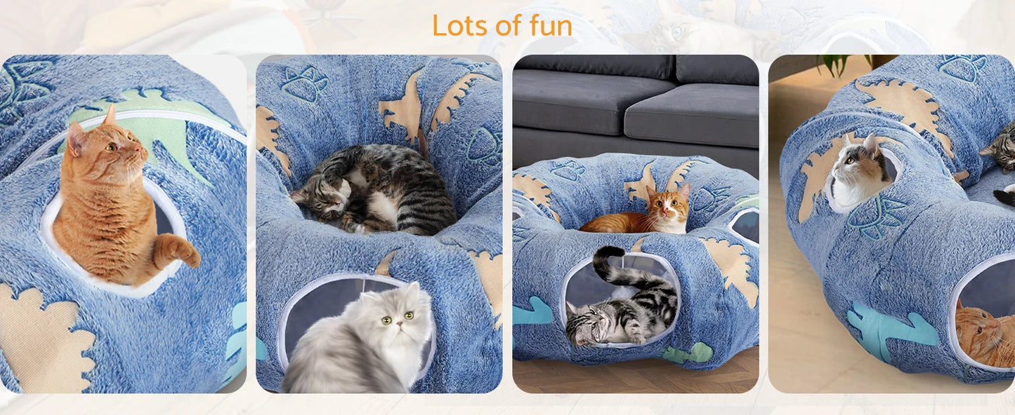 Foldable Small Pet Tunnel ,Multifunctional Playground Toy