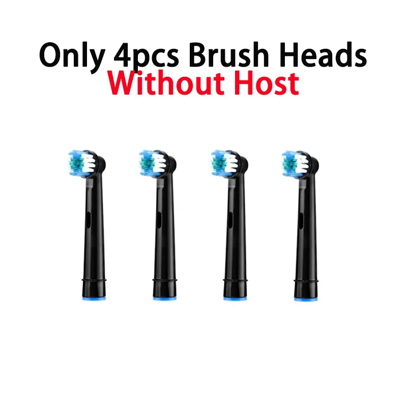 4 Brush Heads Rotating Electric Toothbrush with Holder for Adults Smart Timer Deep Clean with Rechargeable Tooth Brush