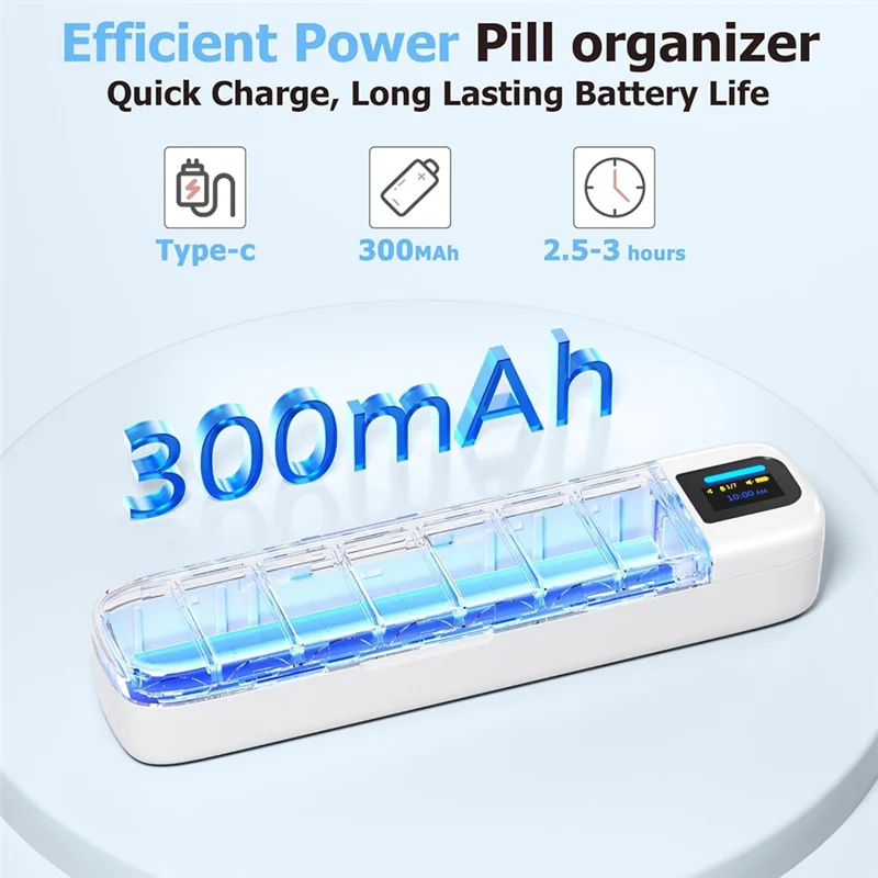 Smart Pill Organizer 7-Day Bluetooth Reminder with App & Alarm