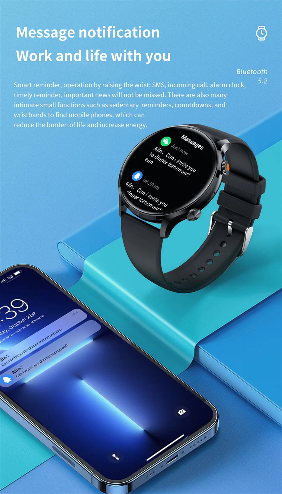 2025 New Smartwatch Men & Women AMOLED HD Screen Bluetooth Call IP68 Waterproof GPS For Android, IOS