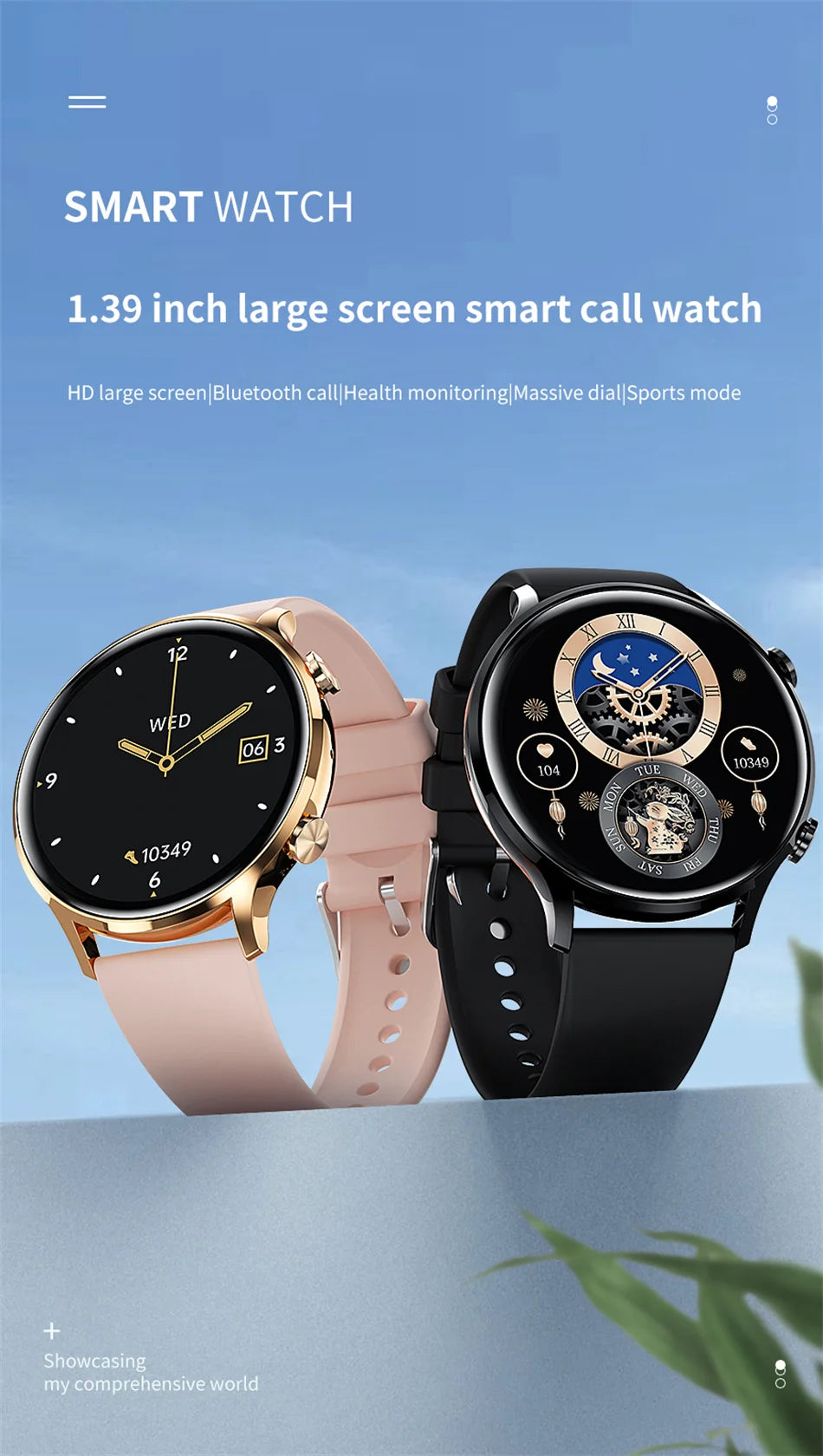 2025 New Smartwatch Men & Women AMOLED HD Screen Bluetooth Call IP68 Waterproof GPS For Android, IOS