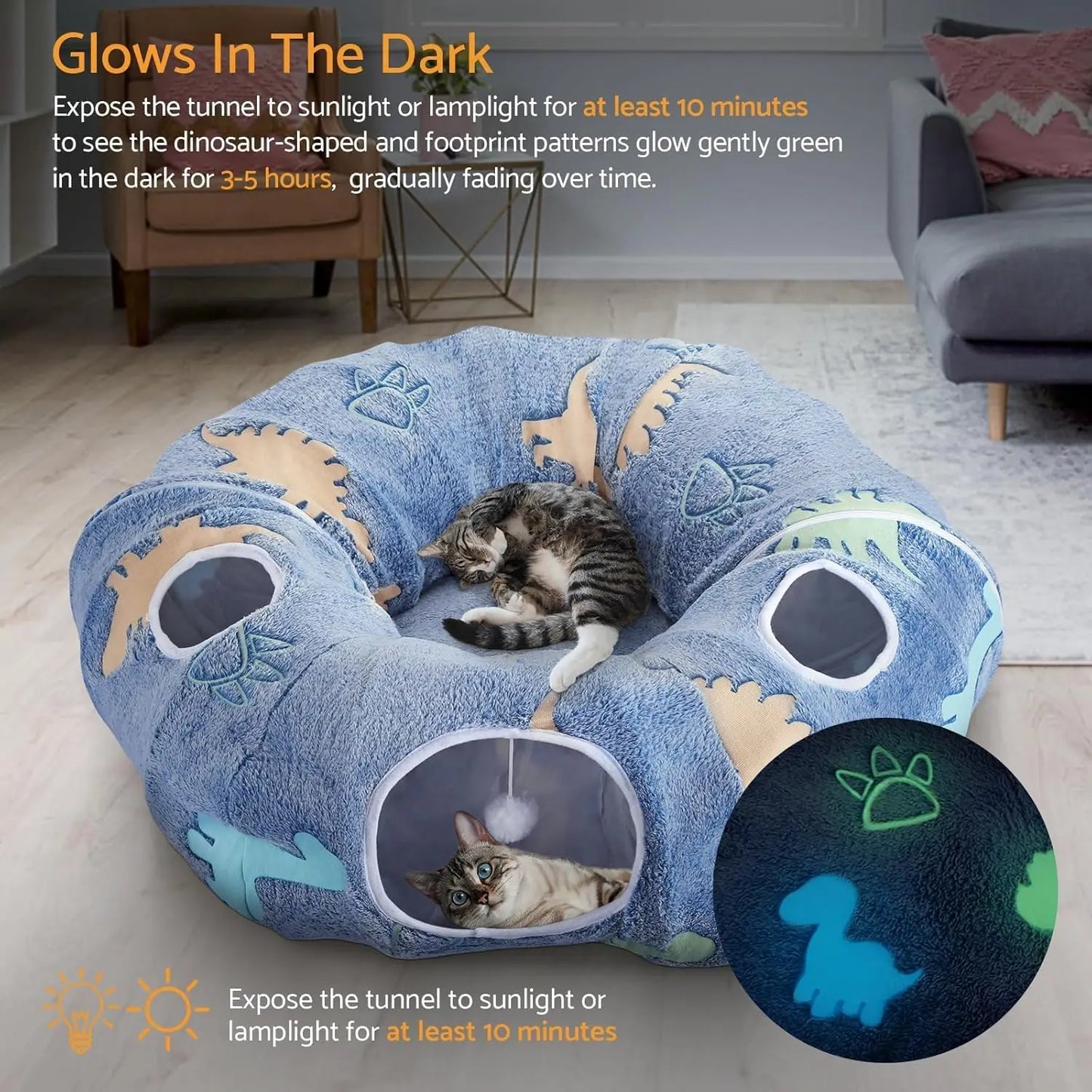 Foldable Small Pet Tunnel ,Multifunctional Playground Toy