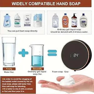 Electric Foam Wall-mounted Soap Dispenser, Household Automatic Sensor Soap