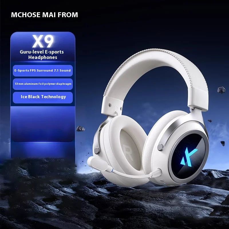 Mchose X9 H Wireless Gamming Headset, 3 Sound Modes, Mic, Surround Audio, FPS & E-Sports 2025