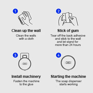Electric Foam Wall-mounted Soap Dispenser, Household Automatic Sensor Soap