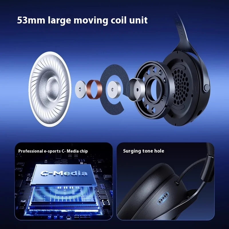 Mchose X9 H Wireless Gamming Headset, 3 Sound Modes, Mic, Surround Audio, FPS & E-Sports 2025
