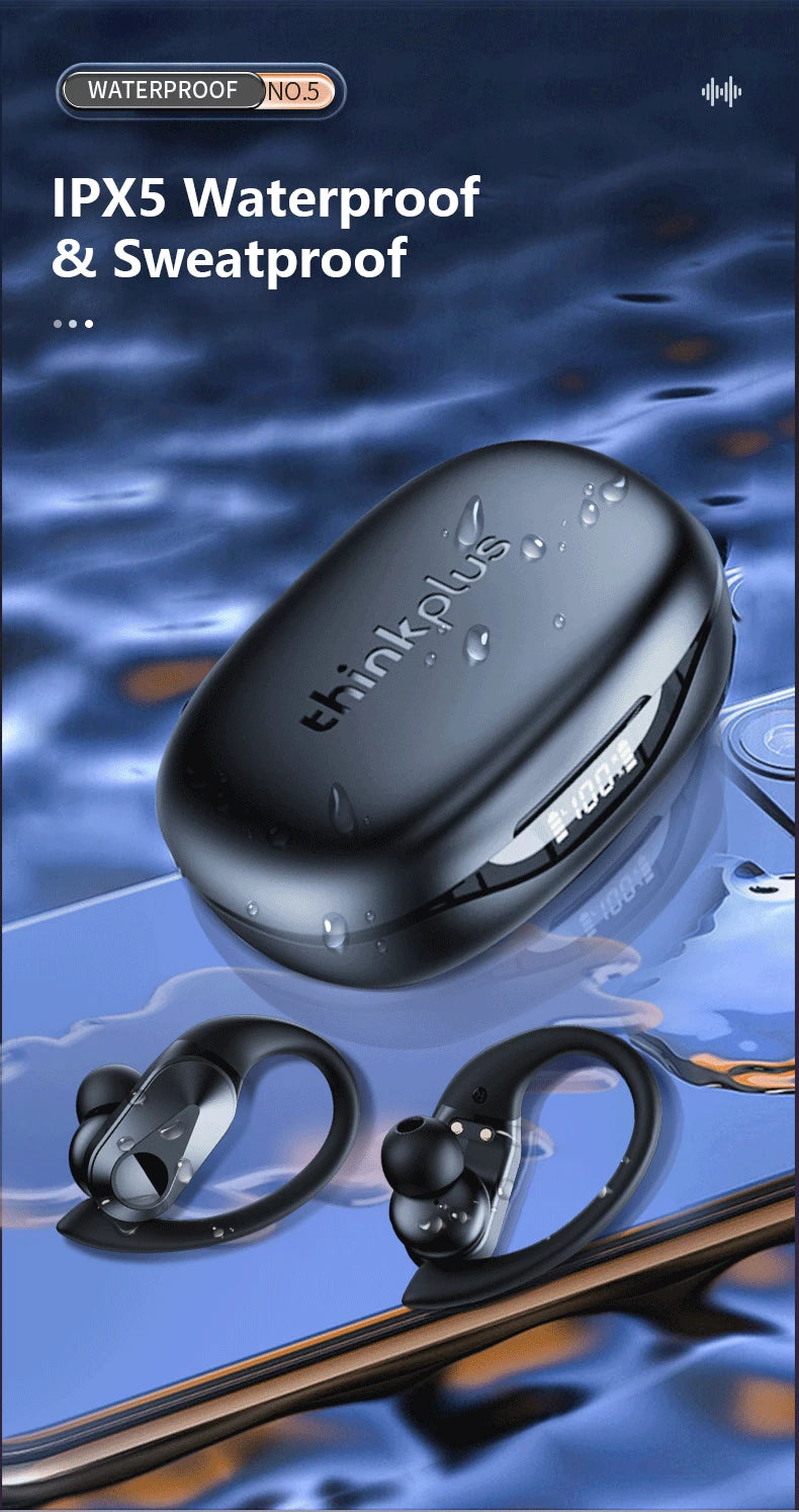 Lenovo LP75 TWS Sports Earphones Bluetooth 5.3, Waterproof HiFi Stereo Noise Reduction