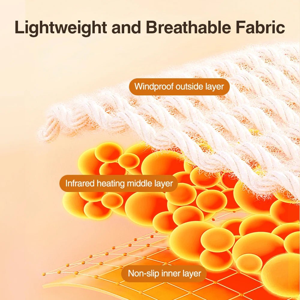 Rechargeable Heated and Vibration Knee Massager Electric 5 Levels Pad