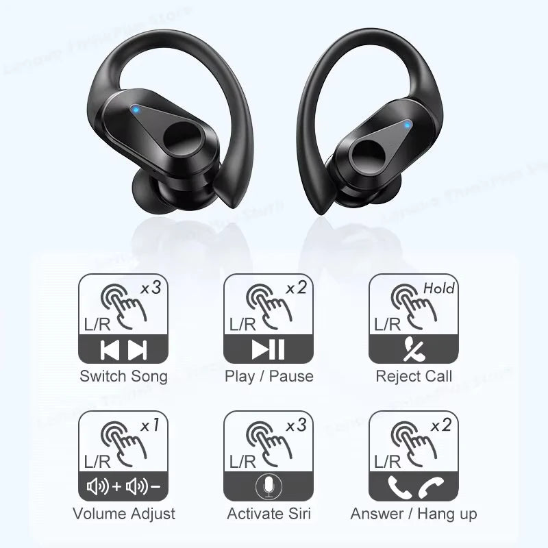Lenovo LP75 TWS Sports Earphones Bluetooth 5.3, Waterproof HiFi Stereo Noise Reduction