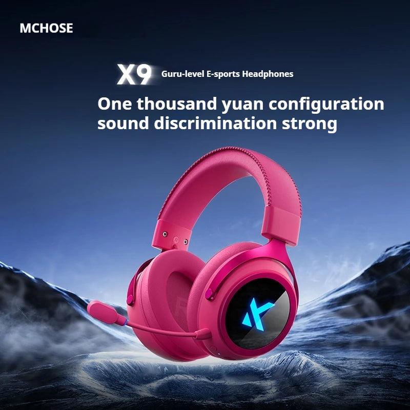 Mchose X9 H Wireless Gamming Headset, 3 Sound Modes, Mic, Surround Audio, FPS & E-Sports 2025