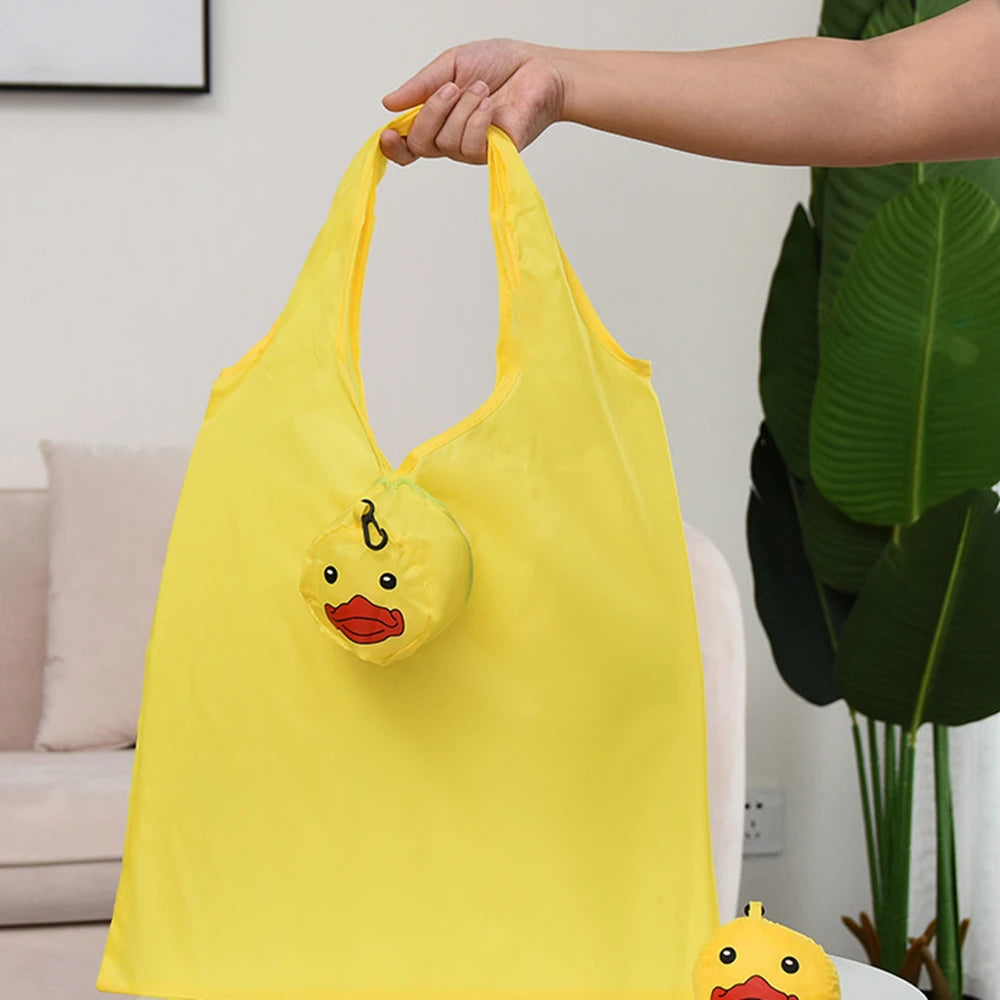 Foldable Eco-Friendly Cartoon Shopping Bag – Reusable 10KG Tote