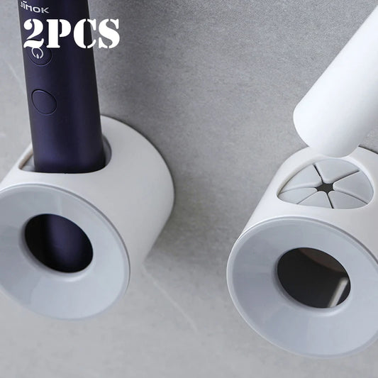 2 X  Toothbrush Holder Bathroom,  Electric Toothbrush Holder Wall Mounted