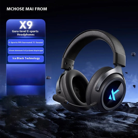 Mchose X9 H Wireless Gamming Headset, 3  Sound Modes, Mic, Surround Audio, FPS & E-Sports 2025