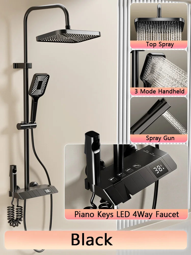 Digital  LED Shower Set