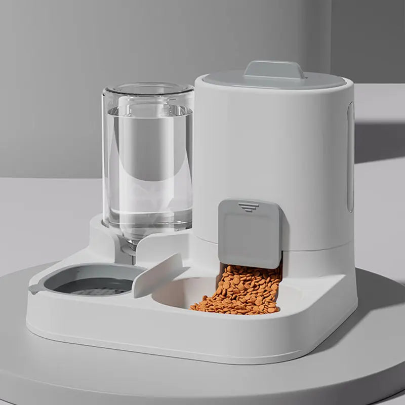 Dual - Purpose Automatic Pet  Feeder with Water Dispenser