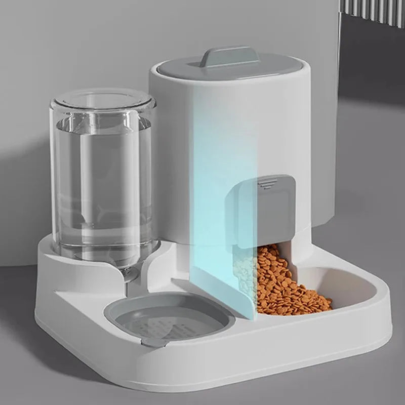 Dual - Purpose Automatic Pet  Feeder with Water Dispenser