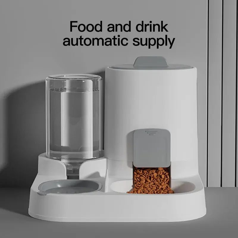 Dual - Purpose Automatic Pet  Feeder with Water Dispenser